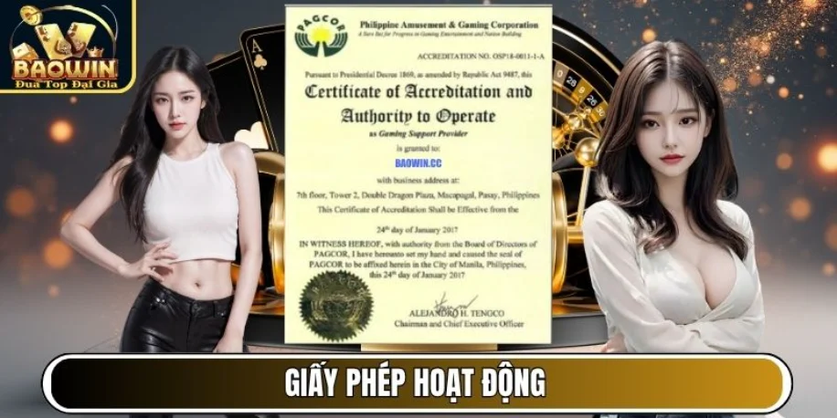 Giấy phép hoạt động