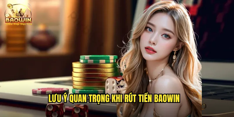 Lưu ý quan trọng khi rút tiền Baowin
